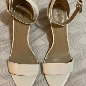Ellen Tracy "Billy" cork-sole wedge, size 10